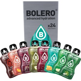 Bolero CLASSIC MIX | 24x3g I Erfrischendes Zuckerfreies Getränkepulver mit Stevia gesüßt | Vitamin C | für Diabetiker geeignet | eine Mischung aus exotischen Fruchtaromen