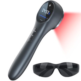 Red Light Therapy for Body, Infrared Light for Joint, Muscle Pain ReIief with LED Display Timer Control Red Light 14 * 650nm + 3 * 808nm