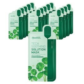 Mediheal Tika Soothing Solution Mask Pack 21ml, 1 pack, 15 pieces / 메디힐 티카 수딩 솔루션 마스크팩 21ml, 1개입, 15개