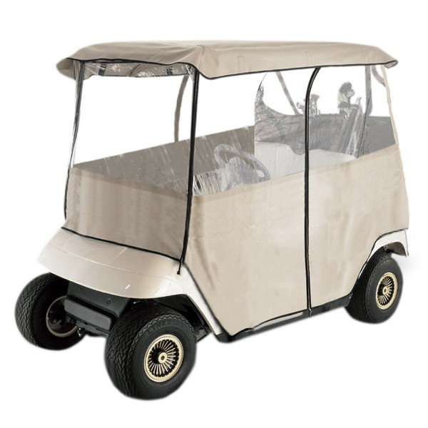 Leader Accessories Golf Cart Storage Cover Deluxe Driving Enclosure Fit EZ Go, Club Car, Yamaha Cart (2-Person)