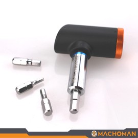 MACHOMAN 6 Pieces Repair Fixed Torque T Type (5Nm) Portable Bicycle Torque Wrench with Hex Bit (TQS006-MC5)