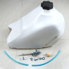 WHITE Plastic Gas Fuel Tank Cap Petcock Kit For HONDA ATC350X ATC 350X 1985-1986