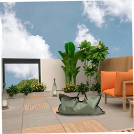 Outanaya Garden Folding Leaf Waste Bag Garden Trash Container for Debris Portable Garbage Pouch for Leaves Grass