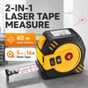 2-in-1 Laser Tape Measure for Home & Construction – 40m