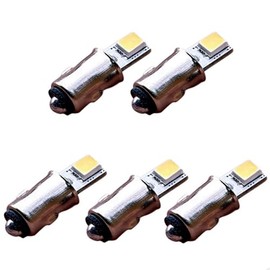 2x 5x 12x Ba5s LED 5V-8V Suitable for TT H0 Model Railway Model Building Cool White Warm White AC DC (Cool White, 5x)