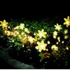 Snowflake Solar Powered Outside Garden Stake Lights, Outdoor Red Green