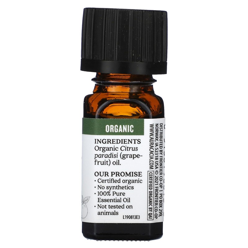 Aura Cacia 100% Pure Grapefruit Essential Oil | Certified Organic,