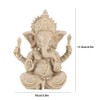 Sandstone Resin Indian Ganesha Elephant God Statue Fengshui Buddha Sculpture