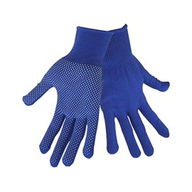EXTOL CRAFT Polyester Gloves with PVC Dots on Palm Size 9"