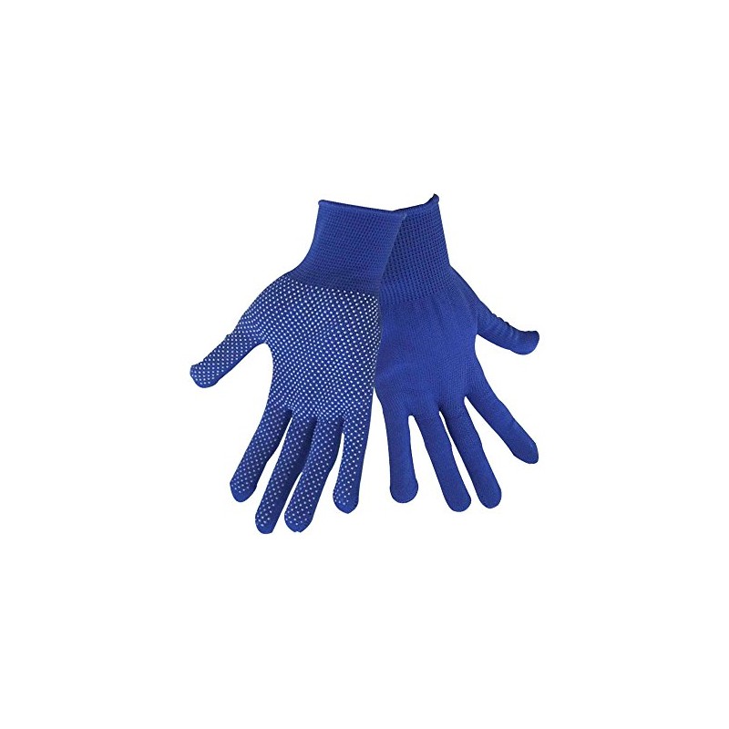 EXTOL CRAFT Polyester Gloves with PVC Dots on Palm Size
