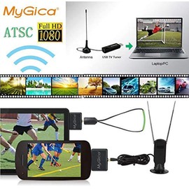 MyGica PT682 Type-C USB TV Tuner Card, Watching ATSC Digital TV Anywhere,Freeview HD TV Receiver, Recast Wireless HDTV Stick Tuner Adapter,USB TV Antenna for Android Phone Tablet PC,No Internet Need