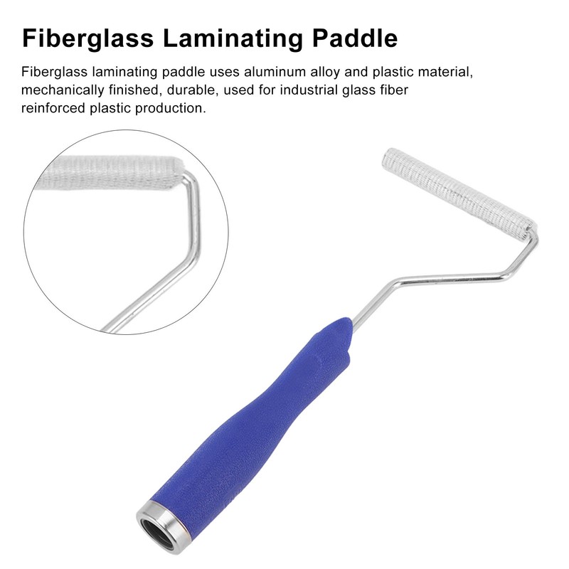 Fiberglass Laminating Roller Acetone Washable Aluminum Alloy Head Bubble Paddle