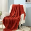 CREVENT 127x152cm Farmhouse Breathable Lightweight Spring Summer Fall Knit Throw
