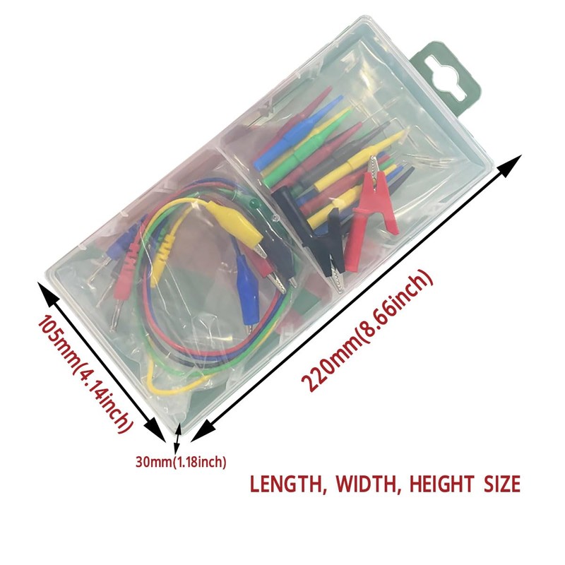 22PCS Back Probe Kit with Wire Piercing Probes, Banana Plug