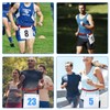 Triathlon Race Number Band, Running Belt with Number Holder, Ring