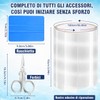 HuakChai Kit Riparazione Piscina, Nastro Impermeabile Subacqueo, Set di Toppe