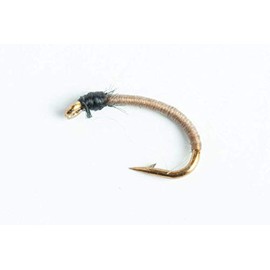Bling Midge Nymph Fly, 6-Pack (Tan, 24)