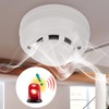 Smoke Alarm High Sensitivity Security Detector Sound Light Warning Device