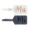 Miamica Mrs. & Mr. Luggage Tags – Set of 2