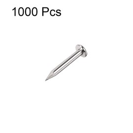 uxcell Small Tiny Hardware Nails Carbon Steel 1.2X8mm(DXL) for DIY Decorative Wooden Boxes Accessories Silver Tone 1000pcs