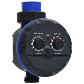 TREATLIFE HOME Automate Garden Watering with Single Outlet Timer, Dual Valve System for Flexible Schedules, Black and Blue