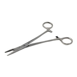 Olsen Hegar Needle Holder Comes with Built-in Scissors Serrated Jaws Made of Stainless Steel & Ratchet Finger Rings for Firm Grip (6.5 Inch)