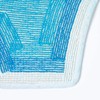HOMESCAPES - 100% Cotton Washable Tufted Blue Elephant Rug 60