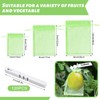 Reallnaive 120 Pcs Fruit Protection Bags 3 Size Green Mesh