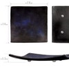 Leather King Genuine Leather Tray (Space Blue, Square)