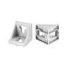 sourcing map 8Pcs Inside Corner Bracket Gusset, 42x42x43mm 4545 Angle