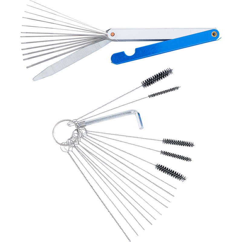 BGS 74438 Carburettor Nozzle Cleaning Tool Set 16 Pieces