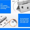 Polished Chrome Ball Bearing Hinges, Heavy Duty Steel Door Hinges