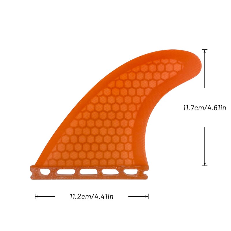 UPSURF Surfboard Tri Fin Future Fiberglass Honeycomb G5 Thruster Set