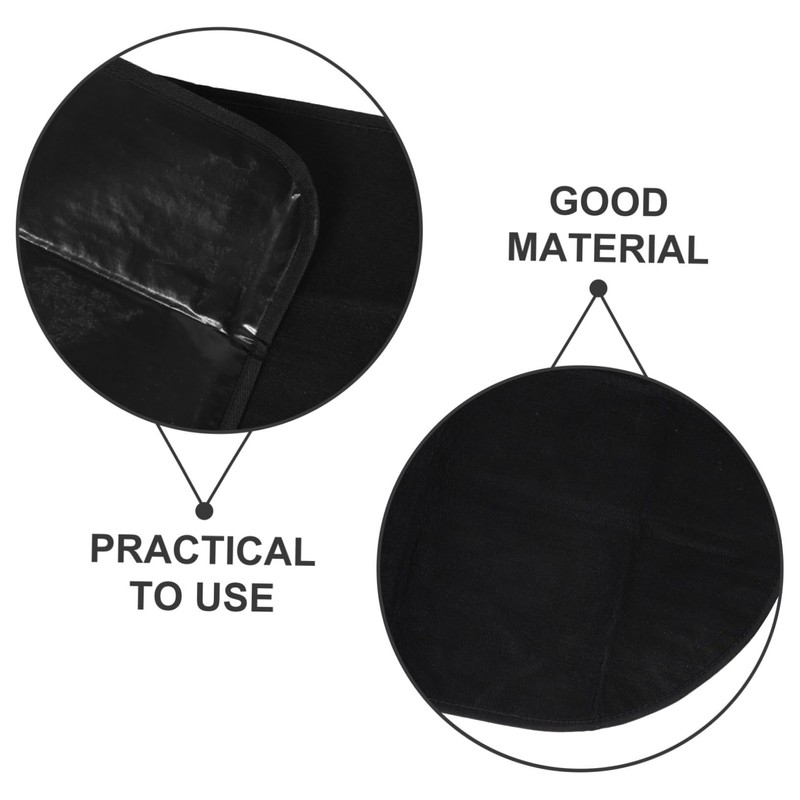 Kisangel Fireproof Half Fireplace Mat Durable Flame Retardant Rug for