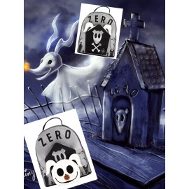Bioworld NIGHTMARE BEFORE CHRISTMAS ZERO  MINI BACKPACK Tombstone & CHANGE POUCH Sealed