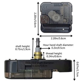 DHinkyoung Clock Movement Quartz Wall Clock Inner Works Kit DIY Clock Mechanism Parts for Clock Replacement Repair