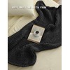 YnM Chunky Throw Blanket, Medium-Weight, Hand Knitted, Skin Friendly, Ventila...