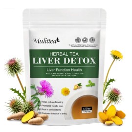 Mullitea Liver Support Tea Support Cleanse Detox Repair Health Milk Thistle Dandelion