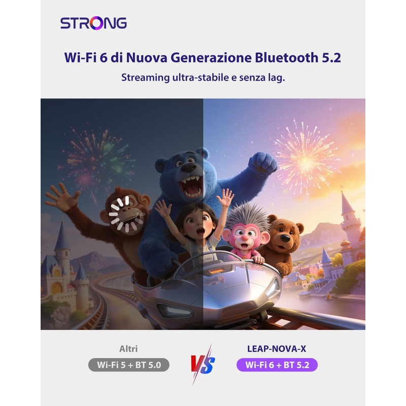 STRONG LEAP-NOVA-X TV Stick 4K UHD, Android 14, 32GB Memoria
