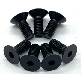 Ad Pack [Made in Japan] Steel Steering Wheel with Hex Hole Countersunk Bolt M5 (5 mm) Total Length 0.6 inches (15 mm) [7 Pieces]