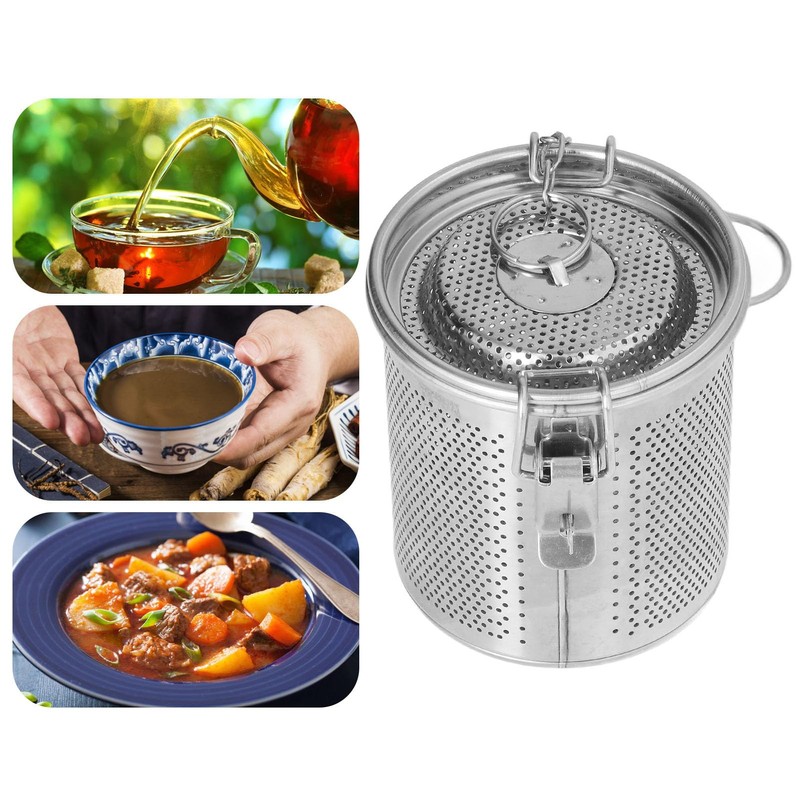 Stainless Steel Spice Filter, Resuable Mesh Tea Ball Strainer Cooking