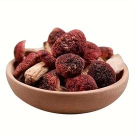 Dried Wild Russula Mushrooms, Nutritious Red Mushrooms, Dried Red Shiitake Mushrooms, Premium Confinement Mushrooms, 2 Oz 云南红菇