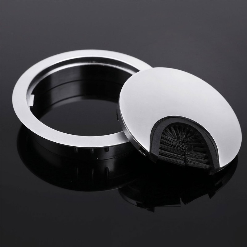 Dioxide Pack of 2 Metal Cable Grommets 60 mm Cable