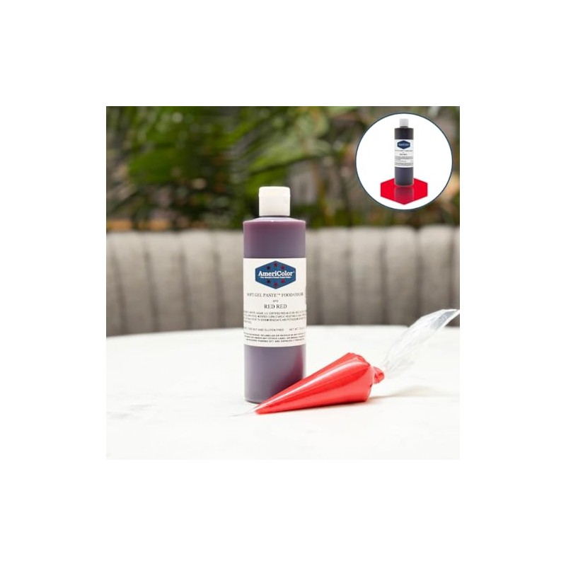 AmeriColor RED RED 13.5 Ounce Soft Gel Paste Food Color