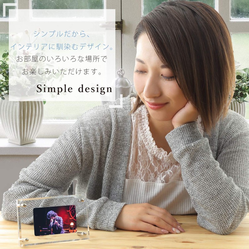 Kashiwise Display Case, Card Stand, Acrylic Frame