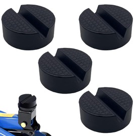 Car Jack Rubber Pad, Pack of 4 Circular Rubber Jack Pad Adapter, Rubber Block Pad Buffers, Trolley Jack for Trolley Lifting Platforms