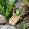 Abia Jaeia Frogs On The Swing Gutter Guardian Rain Downspout,