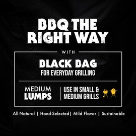 FOGO Premium Hardwood Lump Charcoal, Medium Sized Restaurant Quality Lump Charcoal for Grilling and Smoking, 17.6 Pound Bag