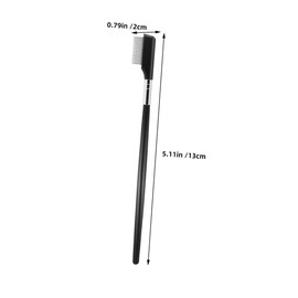 TOVINANNA 4pcs Metal Eyelash Brush Set Makeup Lash Separator Tool Stainless Steel Lash Comb for Easy Extension Application