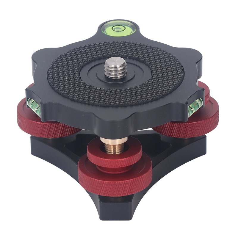 Tripod Head Leveling Base Camera Leveler Aluminum Alloy 3/8 Inch